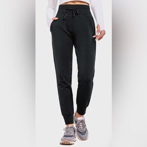 EUC Baleaf black fleece lined, pull on, thermal joggers women’s 2XL